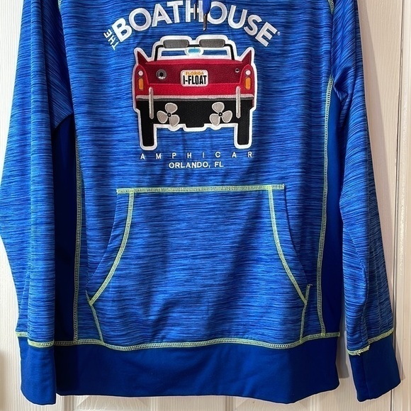 THE BOATHOUSE Hoodie Blue Sweatshirt Size Small - Picture 4 of 16